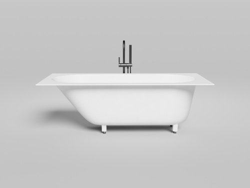 Ванна из литьевго мрамора Salini ORNELLA 102313G 170х70 встраиваемая прямоугольная с ножками - фото 2